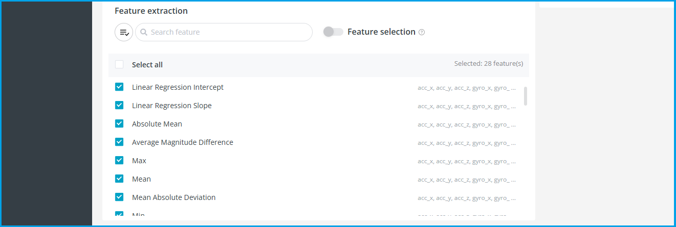 Feature extraction