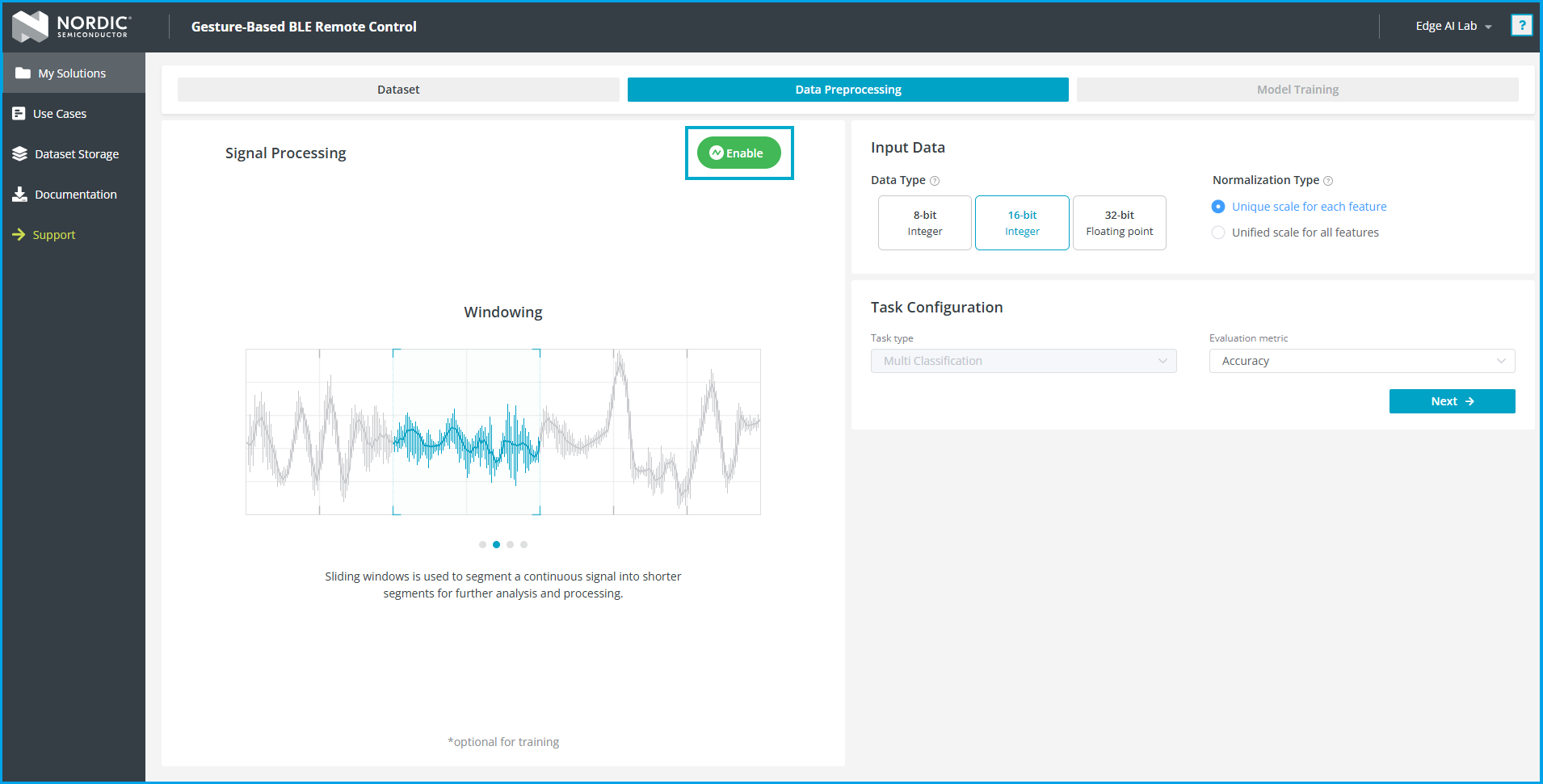 Signal Processing Activation